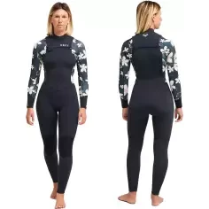 Neopreno Roxy Swell Natural 4/3mm FZ Hibiscus Real