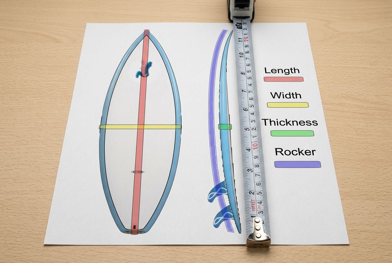 How to measure surfboard fin size: a complete guide